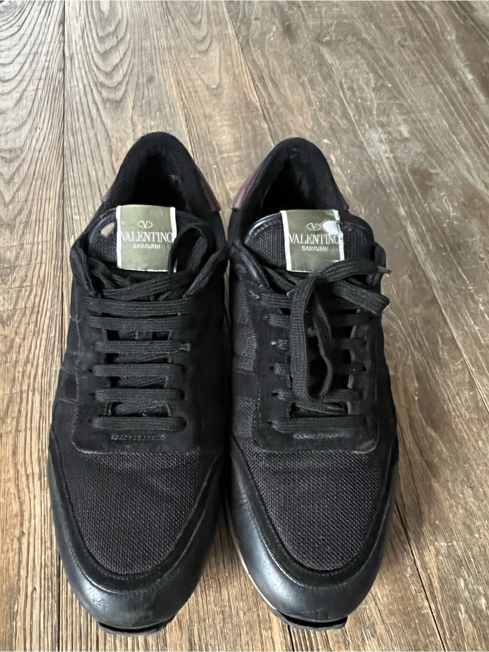 Valentino Garavani Rockrunner Mesh Sneakers w Brown Gum Midsole - Picture 7 of 7